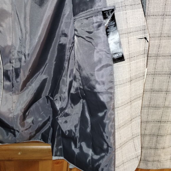 Mens Gray Plaid Balloon Pantsuit High Waisted - Picture 5 of 10